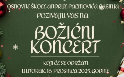 BOŽIĆNI KONCERT – UTORAK, 16.PROSINCA U 17:00h